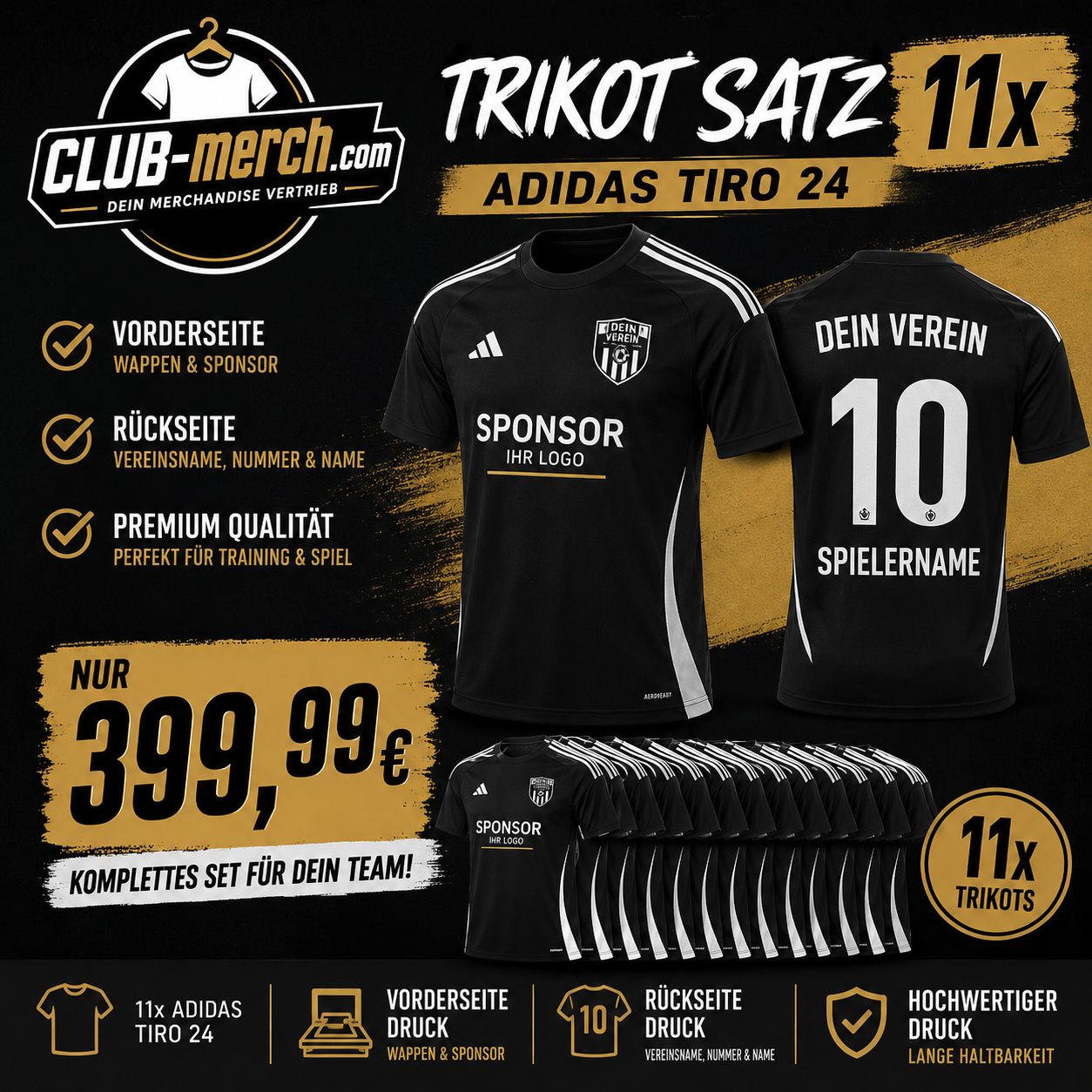 Trikot Satz für dein Verein